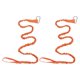 thumbnail image 2 of 2 correas para remo de kayak, correas para kayak, correas para rafting y pesca. naranja, 2 of 9