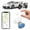 White, variant on Magnetic GPS Tracker for Apple Find My, Built-in Magnet Real-Time Locator, No SIM & Monthly Fees, Tracking Device for Cars, Pets and Vehicles, Compatible with iOS