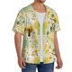 thumbnail image 2 of Balery Animal Tree Camisa Casual de Manga Corta con Botones para Hombre, Texturizada, Estilo Cubano, para Playa, Verano-Medium, 2 of 5