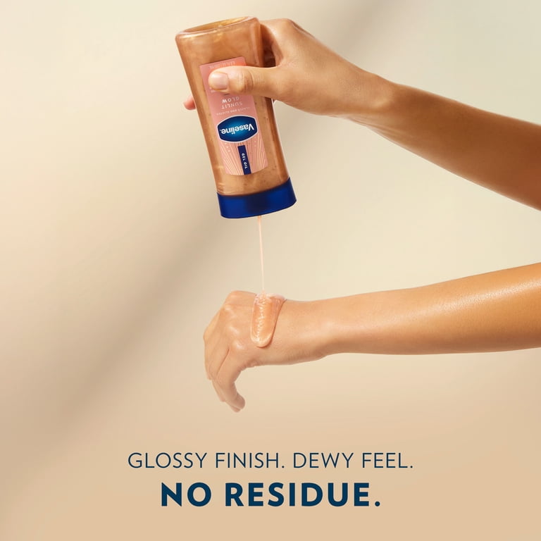 Vaseline Glazed & Glisten Vanilla Cocoa Shimmering Gel Body Oil - Sunlit Glow - 6.8 fl oz