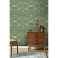 thumbnail image 4 of Holden Vintage Floral Non-Pasted Wallpaper  396 in x 20.8 in Green, 4 of 5