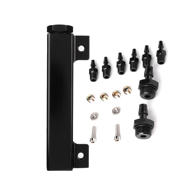 Entrada de bloque de puertos, bloque de vacío de 6 puertos Combustible Wastegate Turbo Boost Entrada de bloque de vacío adaptada para la perfección