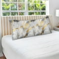 thumbnail image 4 of White Grey Gold Marble Plush Pillow Cases Standard Size Ultra Soft Warm Pillowcases with Zipper 20"x26", 4 of 9