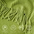 thumbnail image 2 of Battilo Apple Green Throw Blanket for Sofa, Cozy Soft Chenille Knit Throws with Tassels for Home Decor, Green Throws for Spring, 50"x60", 2 of 7