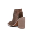 thumbnail image 2 of Kelsi Dagger Mason Portobello Leather Perforated Block-Heel Sandal Open Toe Boot (Portobello, 6), 2 of 3