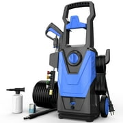 Electric Pressure Washer, 4500PSI 2.8 GPM High Pressure Cleaner with 35 FT Power Cord, 20FT Hose, 4 Nozzles, Foam Cannon, Clean Machine for Car, Patio, Driveway, Home Cleaning