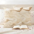 thumbnail image 4 of Pack of 2 Outdoor Pillow Covers 26x26 Inch Waterproof Beige Marble Throw Pillow Covers,Decorative Couch Pillow Case Sham Chic Neutral Minimalist Fluid Aesthetic Patio Garden Pillowcases Cushion Cover, 4 of 8