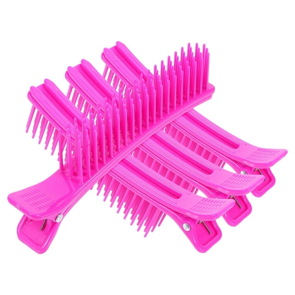 Niceauty Perming Separation Clip Plastic Violet 4pcs Hair Sectioning For Men