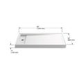 thumbnail image 4 of Kohler 9193-NY 60 x 34 in. Bellwether Alcove Shower Left Base Offset Drain - Dune, 4 of 7