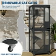 thumbnail image 3 of Maison pour Chats d'Extérieur avec 4 Roues, Cage pour Chat à Entrée Piétonne, Enclos Extérieur pour Catio Très Grand, 3 of 7