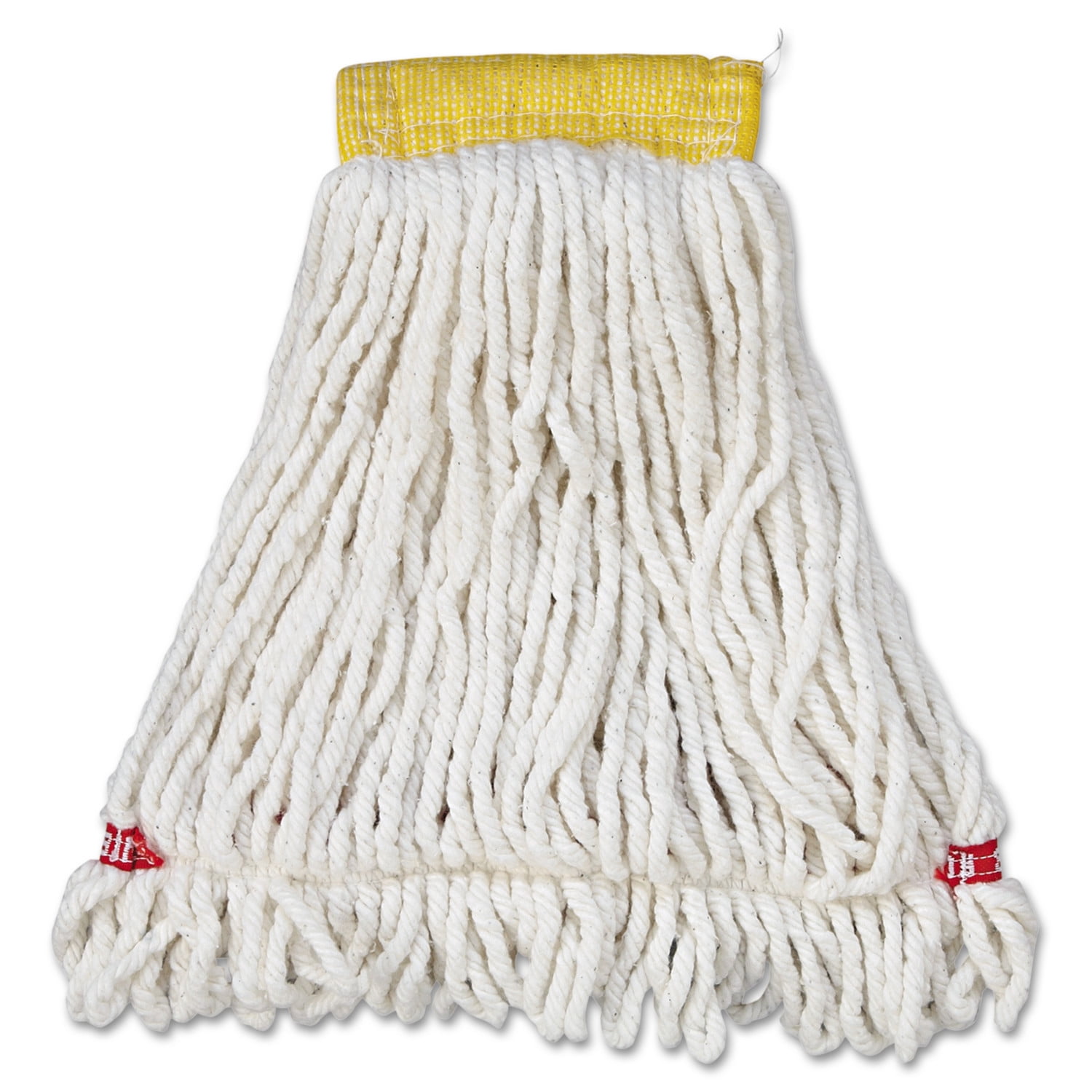 Rubbermaid Commercial Web Foot Shrinkless Looped-End Wet Mop Head Cotton 