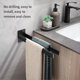 thumbnail image 3 of Toallero de Acero Inoxidable para Baño, Cocina, Estante de Almacenamiento Sin Perforaciones, Montado en la Pared, Como Se Muestra, 3 of 6
