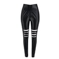 thumbnail image 5 of Black Leather Pants Women Pu Leather Pants The Source Manufacturer Of The Ripped Leather Leather Leggings Women Black L, 5 of 7