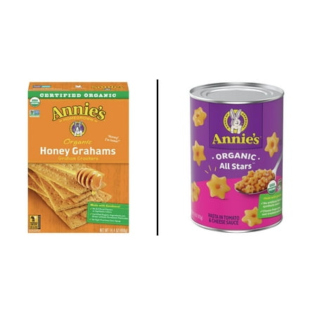 Annie's Organic Honey Graham Crackers 14.4 oz & Annie's Organic All Stars Pasta 15 oz
