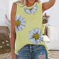 thumbnail image 1 of Mode Femmes Impression Casual V-Cou Manches Courtes T-shirt Tops Floral Print Femmes Tops Gradient Couleur Femmes Tops, 1 of 4