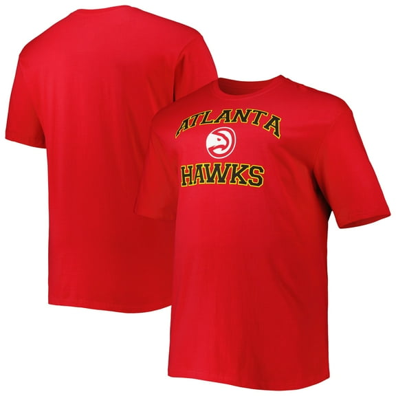 Men's Red Atlanta Hawks Big & Tall Heart & Soul T-Shirt