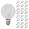 thumbnail image 2 of Novelty Lights Pure White Plastic G50 Globe Hanging Dimmable LED String Light Replacement Bulbs E17 Intermediate Base, 2 of 9
