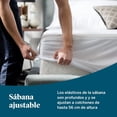 thumbnail image 4 of Lucid - Protector de Colchón 100% Impermeable Ajuste Universal - Cubierta de Tela Toalla, Hipoalergénico y Transpirable - Blanco - Tamaño King, 4 of 6