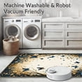 thumbnail image 5 of ODIKA 6'x9' Machine Washable Non-Slip Area Rug, Elegant Black Aesthetic High Traffic Rug, Beige, 9996, 5 of 7