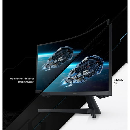 Samsung - Odyssey G5 32" LED Curved WQHD FreeSync Monitor with HDR (HDMI) - Black
