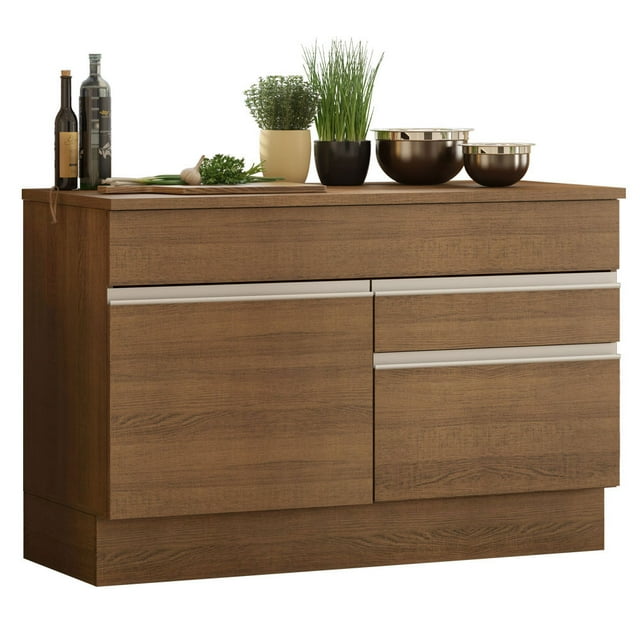 Gabinete Bajo Bufetera Madesa Glamy 120cm Con Encimera MM 02