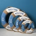 thumbnail image 4 of Navy Mediteranean Sea Family Adorment Life Buoy Wall Hanging Home Decorations, 4 of 8