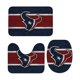 thumbnail image 4 of Juego de 3 alfombras de baño del equipo Texans Alfombra antideslizante para baño de 31,5 x 20 pulgadas, 4 of 7