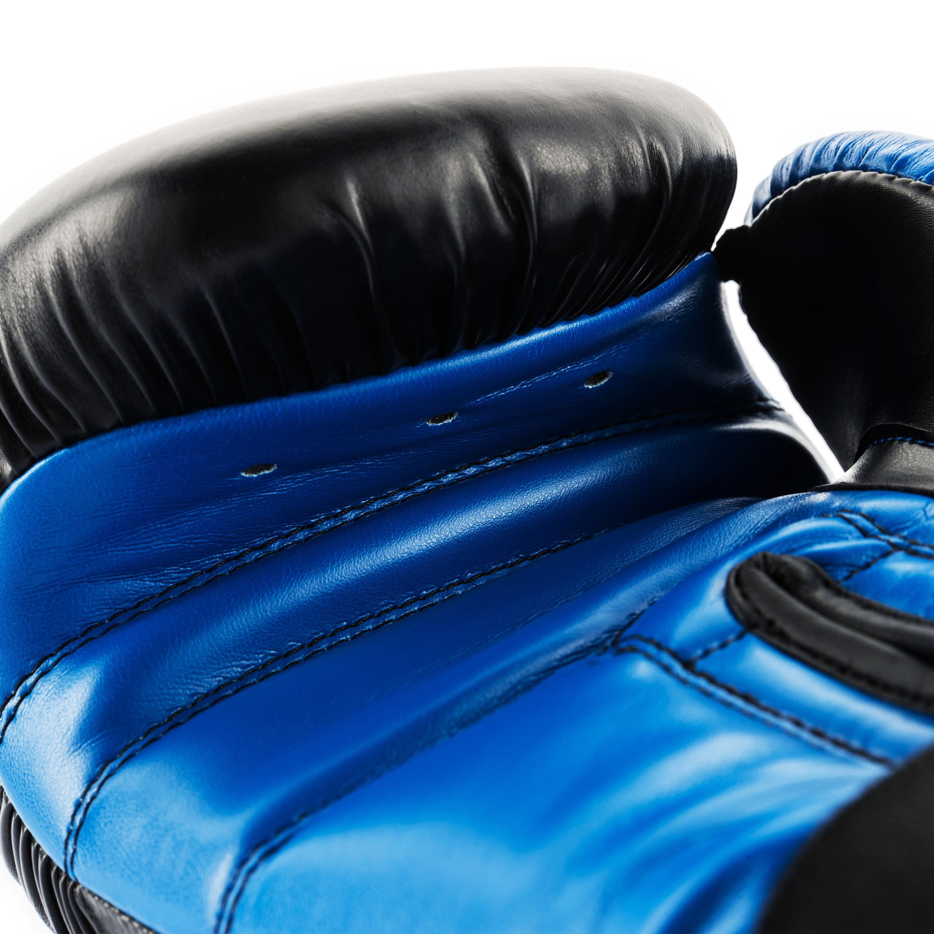 UFC Compact Bag Gloves - S/M, Blue/Black - Heavy Bag Training Gloves for Boxing & Mixed Martial Arts, with Form-Fit Ergonomic Hand Compartment