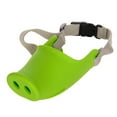 thumbnail image 2 of Walbest Pig Mouth Shape Dog Mouth Covers Anti Bite Anti-Called Muzzle Pet Masks Silicone Material (Green, Medium), 2 of 6
