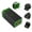 Green, variant on Hongyi 65W PD 3 in 1 Foldable Fast Charger with EU, UK and AU Plugs Travel Plug Adapter, Charging Station with 2 USB C + 1 USB A Ports