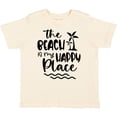 thumbnail image 3 of Inktastic Spring Break the Beach is My Happy Place Boys or Girls Toddler T-Shirt, 3 of 5