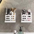 thumbnail image 3 of Organizador de Baño de Pared, Impermeable, Sin Descarga, con Drenaje, para Cepillos de Dientes, Peines, Cosméticos, Secador de Pelo, Organizador, 3 of 5