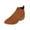 Brown, variant on HAOTAGS Ankle Boots for Women, Low Heel Casual Side Zipper Booties Brown 7