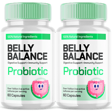 Belly Balance Advanced Digestive Support Probiotics Natural Formula Gut Supplement 120 Capsules