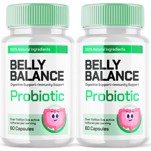 Belly Balance Advanced Digestive Support Probiotics Natural Formula Gut Supplement 120 Capsules