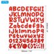 thumbnail image 2 of Uxcell Letras y Números Adhesivos, 6 Hojas de Calcomanías de Letras Mayúsculas Autoadhesivas, Rojo, 2 of 6