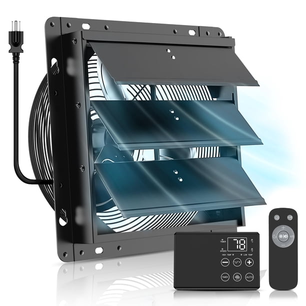 Ventilador Eléctrico Ehiair Extractor de Persiana 8" 760 CFM con Termostato