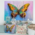 thumbnail image 2 of Designart ' Beautiful Butterfly In Orange and Turquoise ' Modern Canvas Wall Art Print, 2 of 3