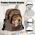 thumbnail image 5 of TSOVTHRID Sunflower Pig Brown Print Crossbody Bag for Women Shoulder Handbag Cell Phone Purse Wallet with Card Slots Small Crossbody Purses for Daily Use, 5 of 7