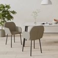 thumbnail image 1 of vidaXL Chaises de Salle à Manger 2 Pcs Velours Gris Clair, 1 of 5