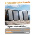 thumbnail image 3 of Banco de energía solar SOARAISE 48000mAh con 4 paneles solares, 3 of 7