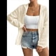 thumbnail image 2 of Chaqueta Ligera con Capucha y Cremallera para Mujer, Informal, de Otoño, de Larga, Color Liso, para Exteriores Albaricoque L, 2 of 9