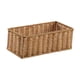 thumbnail image 5 of Cesta de almacenamiento de ratán sintético, organizador decorativo para dormitorio, bar y cocina. L, 5 of 9