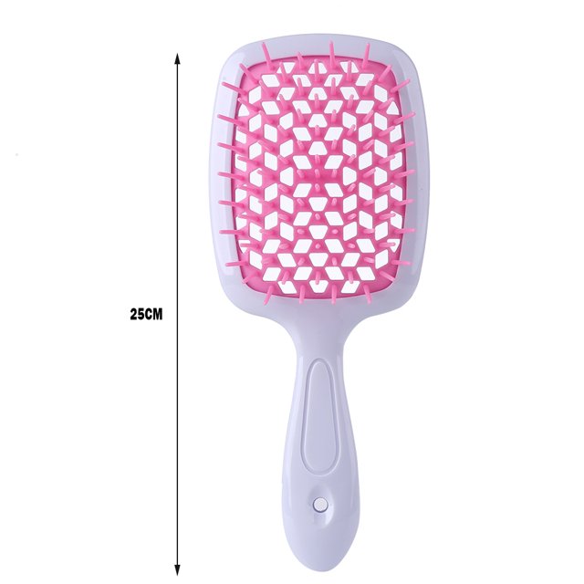 Peine de cojín de aire para masaje del cuero cabelludo herramienta de salón de cepillo hueco para desenredar el cabello seco húmedo Sywqhk Cuidado Belleza