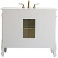 thumbnail image 2 of Elegant Lighting VF38842AW-VW Oakland 42" Free Standing Single Basin Vanity Set - Off, 2 of 7