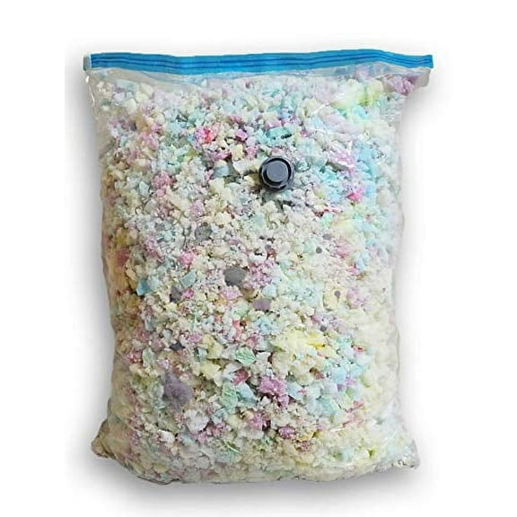 Fine Shredded Polyurethane Foam - Filler for Stuffing, Upholstery, Pillows, Crafts, Bean Bags, Chairs, Sofa, Pet & Dog Beds, and More - Made in USA (15 Pound)