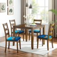 thumbnail image 6 of Sea Turtle Seat Covers for Dining Room Chairs Set Of 4,Stretch Printed Washable Chair Seat Cover with Elastic Ties and Button,Removable Waterproof Couch Cushion Covers, 6 of 6