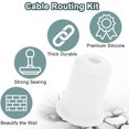 thumbnail image 4 of 10Pcs Starlink Cable Wall Grommet Cable Routing Kit for 1 Inch Wall Hole, 25.4mm Silicon Ethernet Cable Bushing Wall Penetration Grommet for Starlink Ethernet Cable Accessories, 4 of 7