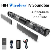 Wireless Bluetooth Sound Bar 4 Speaker System Home Theater TV Speaker Remote USA