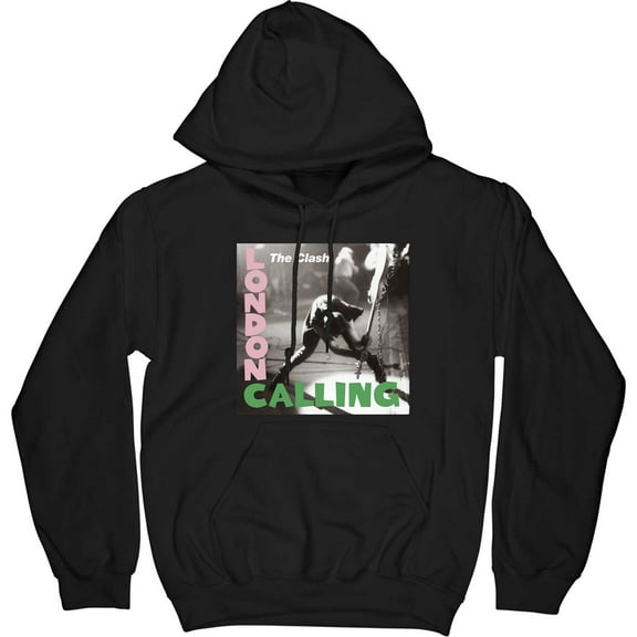 The Clash Unisex Pullover Hoodie Sweatshirt London Calling (Small)